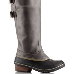 Sorel Slimpack Tall Riding II Boot Quarry/Pebble